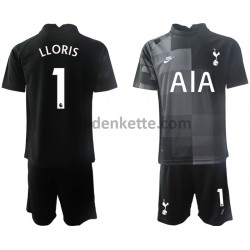 Fußballtrikot Tottenham Hotspur Hugo Lloris 1 Torwart Kinder Auswärts 2021-2022 Kurzarm