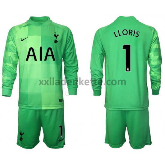 Fußballtrikot Tottenham Hotspur Hugo Lloris 1 Torwart Kinder Heim 2021-2022 Langarm