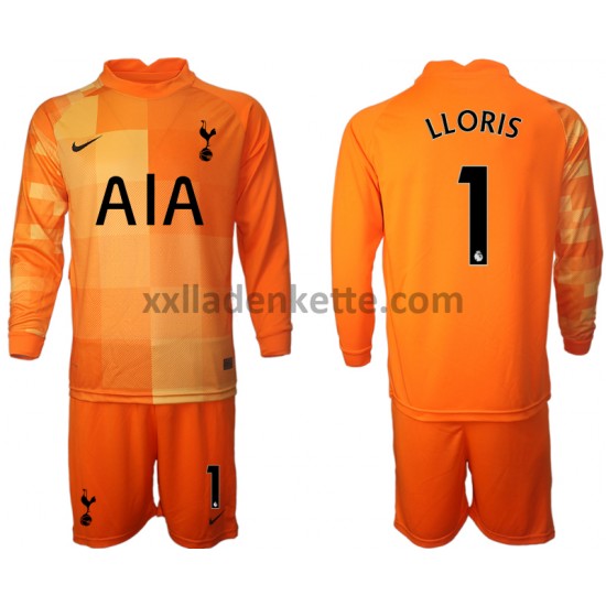 Fußballtrikot Tottenham Hotspur Hugo Lloris 1 Torwart Kinder Ausweich 2021-2022 Langarm