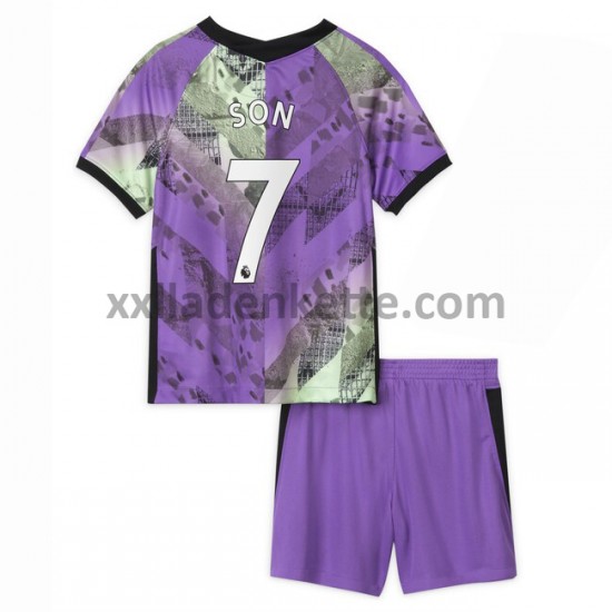 Fußballtrikot Tottenham Hotspur Son Heung-min 7 Kinder Ausweich 2021-2022 Kurzarm