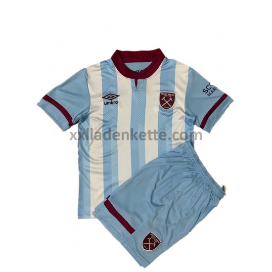 Fußballtrikot West Ham United Kinder Auswärts 2021-2022 Kurzarm
