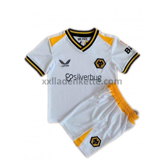 Fußballtrikot Wolverhampton Wanderers Kinder Ausweich 2021-2022 Kurzarm