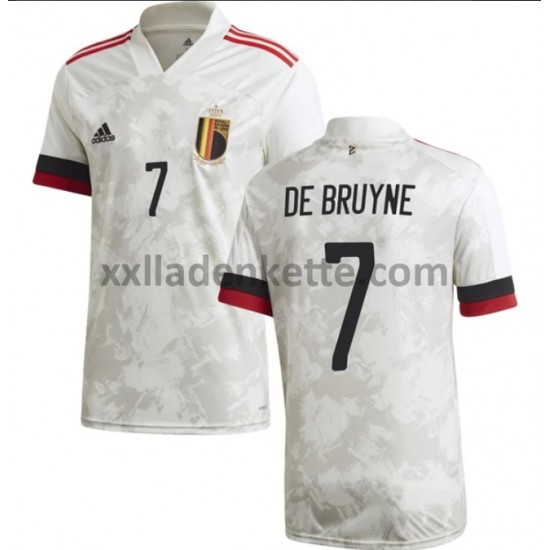 Fußballtrikot Belgien De Bruyne 7 Auswärts EURO 2020 Kurzarm