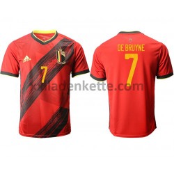 Fußballtrikot Belgien De Bruyne 7 Heim EURO 2020 Kurzarm