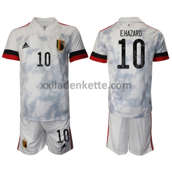 Fußballtrikot Belgien Eden Hazard 10 Kinder Auswärts EURO 2020 Kurzarm