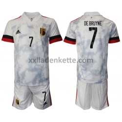Fußballtrikot Belgien Kevin De Bruyne 7 Kinder Auswärts EURO 2020 Kurzarm