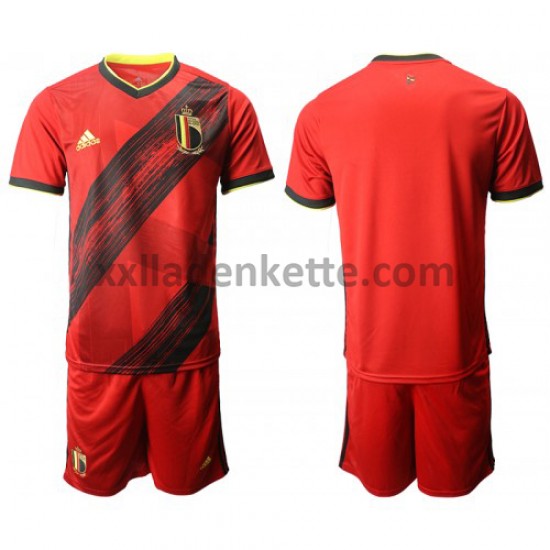 Fußballtrikot Belgien Kinder Heim EURO 2020 Kurzarm