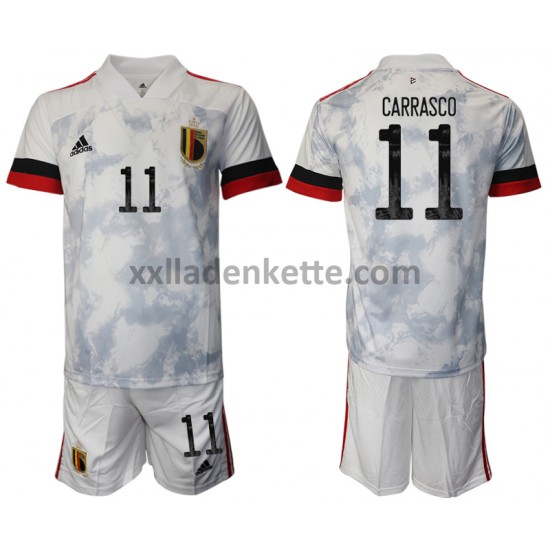 Fußballtrikot Belgien Yannick Carrasco 11 Kinder Auswärts EURO 2020 Kurzarm