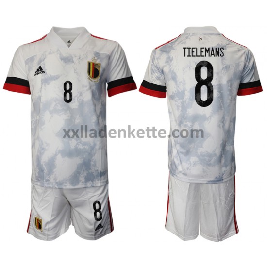 Fußballtrikot Belgien Youri Tielemans 8 Kinder Auswärts EURO 2020 Kurzarm