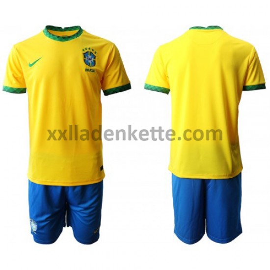 Fußballtrikot Brasilien Kinder Heim 2020-2021 Kurzarm