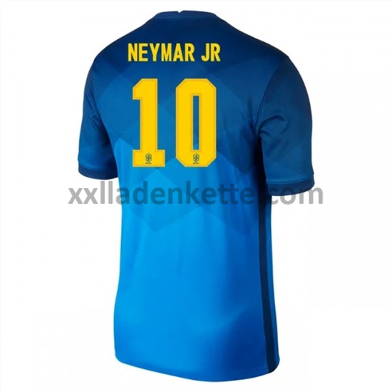 Fußballtrikot Brasilien Neymar JR 10 Auswärts 2020-2021 Kurzarm