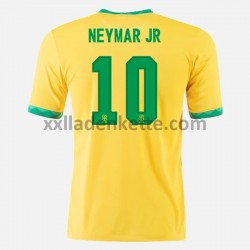Fußballtrikot Brasilien Neymar JR 10 Heim 2020-2021 Kurzarm