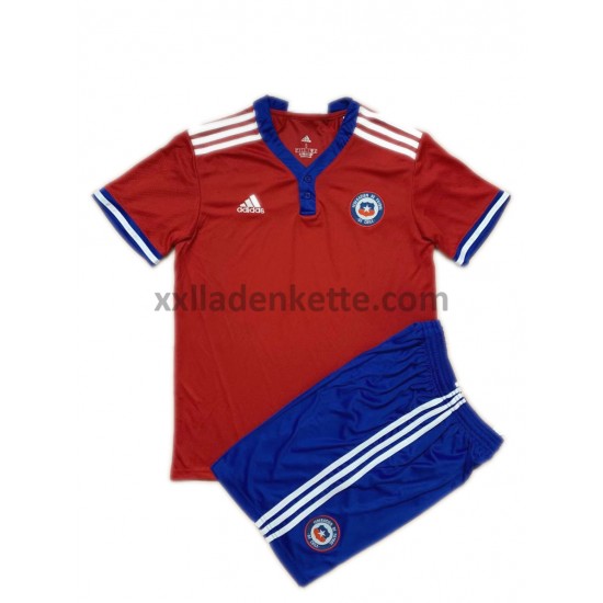 Fußballtrikot Chile Kinder Heim 2021 Kurzarm