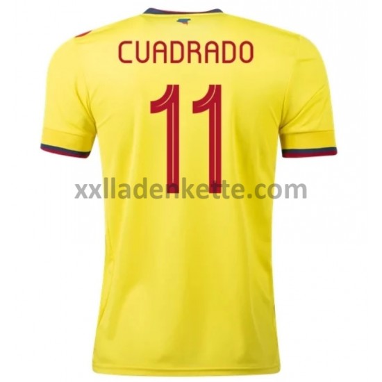 Fußballtrikot Kolumbien Cuadrado 11 Heim 2020-2021 Kurzarm