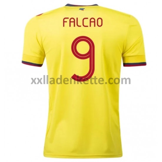 Fußballtrikot Kolumbien Falcao 9 Heim 2020-2021 Kurzarm