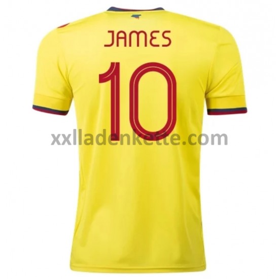 Fußballtrikot Kolumbien James 10 Heim 2020-2021 Kurzarm