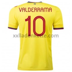 Fußballtrikot Kolumbien Valderrama 10 Heim 2020-2021 Kurzarm