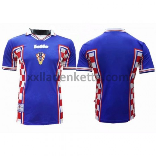 Fußballtrikot Kroatien Retro Auswärts 1998 Kurzarm