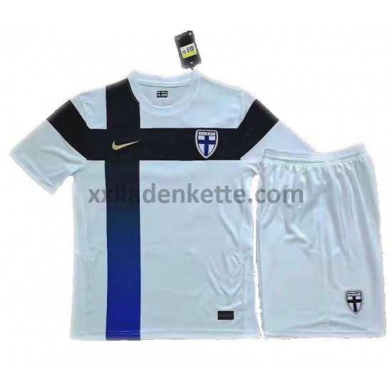 Fußballtrikot Finnland Kinder Heim EURO 2020 Kurzarm