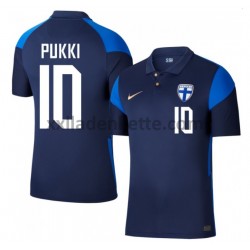 Fußballtrikot Finnland Teemu Pukki 10 Auswärts EURO 2020 Kurzarm