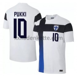 Fußballtrikot Finnland Teemu Pukki 10 Heim EURO 2020 Kurzarm