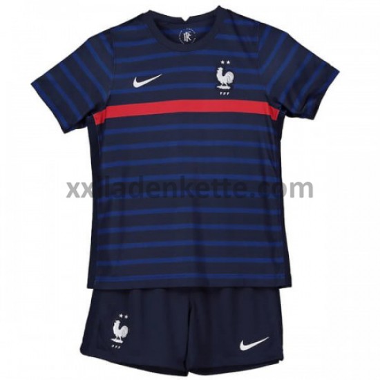 Fußballtrikot Frankreich Kinder Heim EURO 2020 Kurzarm