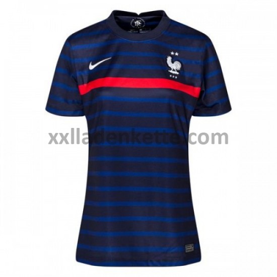 Fußballtrikot Frankreich Dame Heim EURO 2020 Kurzarm