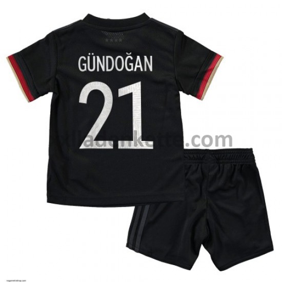 Fußballtrikot Deutschland Ilkay Gündogan 21 Kinder Auswärts EURO 2020 Kurzarm
