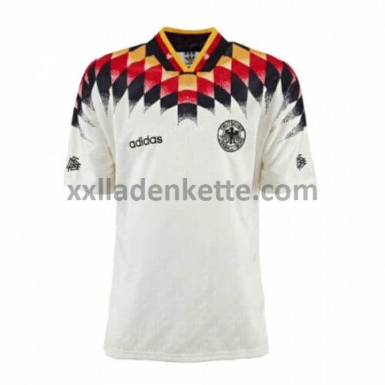 Fußballtrikot Deutschland Retro Heim 1994 Kurzarm