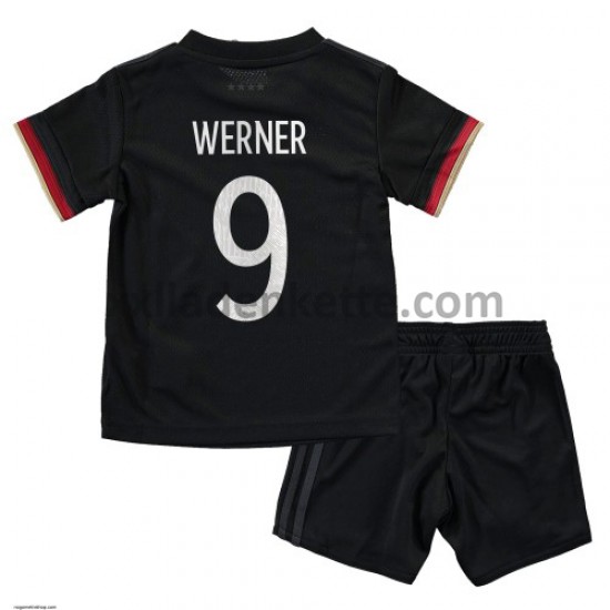 Fußballtrikot Deutschland Timo Werner 9 Kinder Auswärts EURO 2020 Kurzarm