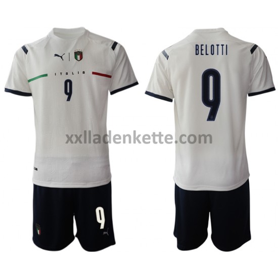 Fußballtrikot Italien Andrea Belotti 9 Kinder Auswärts 2021-2022 Kurzarm