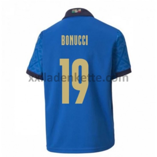 Fußballtrikot Italien Leonardo Bonucci 19 Heim EURO 2020 Kurzarm