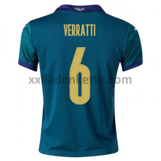 Fußballtrikot Italien Verratti 6 Ausweich EURO 2020 Kurzarm