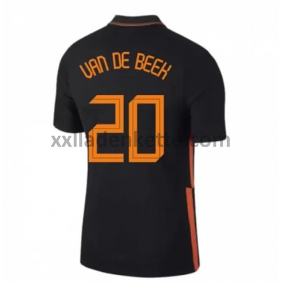 Fußballtrikot Niederlande Donny van de Beek 20 Auswärts EURO 2020 Kurzarm