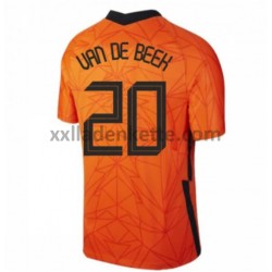 Fußballtrikot Niederlande Donny van de Beek 20 Heim EURO 2020 Kurzarm