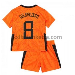 Fußballtrikot Niederlande Georginio Wijnaldum 8 Kinder Heim EURO 2020 Kurzarm