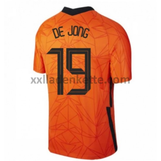 Fußballtrikot Niederlande Luuk de Jong 19 Heim EURO 2020 Kurzarm