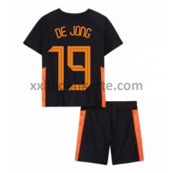 Fußballtrikot Niederlande Luuk de Jong 19 Kinder Auswärts EURO 2020 Kurzarm