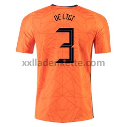 Fußballtrikot Niederlande MATTHIJS DE LIGT 3 Heim EURO 2020 Kurzarm