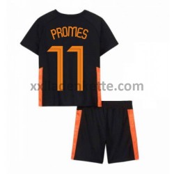 Fußballtrikot Niederlande Quincy Promes 11 Kinder Auswärts EURO 2020 Kurzarm