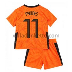 Fußballtrikot Niederlande Quincy Promes 11 Kinder Heim EURO 2020 Kurzarm