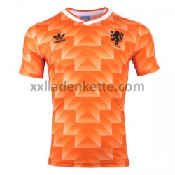 Fußballtrikot Niederlande Retro Heim 1988 Kurzarm