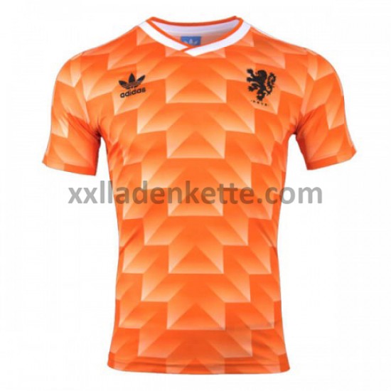 Fußballtrikot Niederlande Retro Heim 1988 Kurzarm
