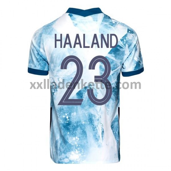 Fußballtrikot Norwegen Erling Haaland 23 Auswärts 2020-2021 Kurzarm