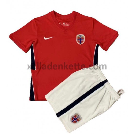 Fußballtrikot Norwegen Kinder Heim 2020-2021 Kurzarm