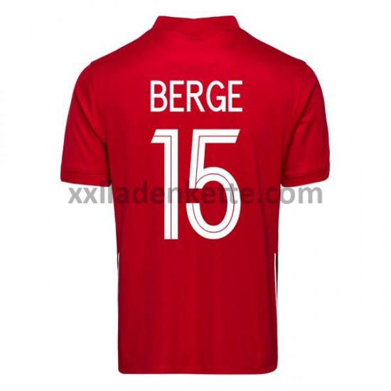 Fußballtrikot Norwegen Sander Berge 15 Heim 2020-2021 Kurzarm