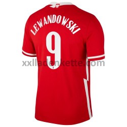 Fußballtrikot Polen Robert Lewandowski 9 Auswärts EURO 2020 Kurzarm
