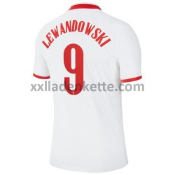 Fußballtrikot Polen Robert Lewandowski 9 Heim EURO 2020 Kurzarm