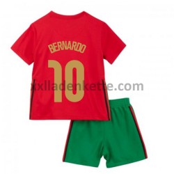 Fußballtrikot Portugal Bernardo Silva 10 Kinder Heim EURO 2020 Kurzarm