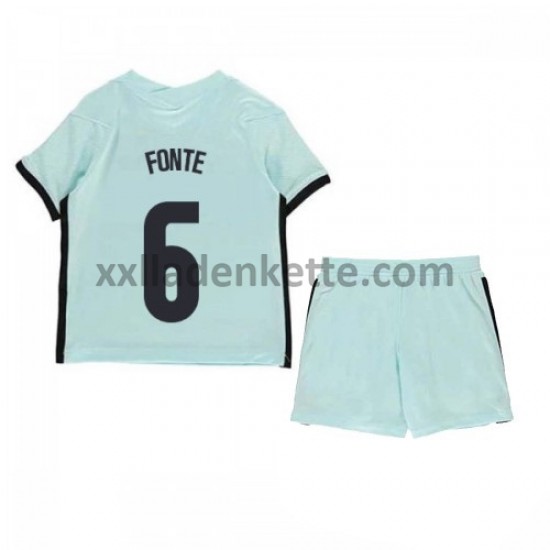 Fußballtrikot Portugal Jose Fonte 6 Kinder Auswärts EURO 2020 Kurzarm